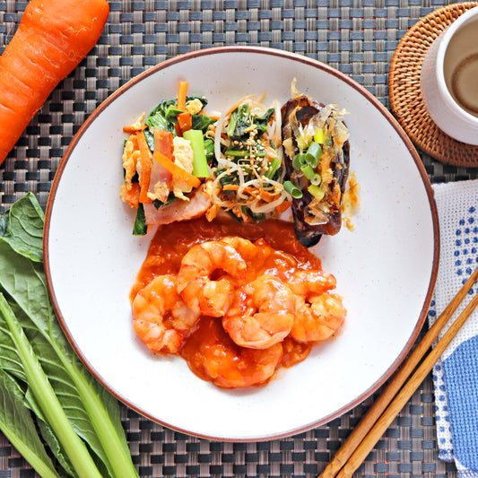 福岡県北九州市小倉北区 花かがみ プリプリ食感!やみつきピリ辛エビチリ弁当(冷凍)
