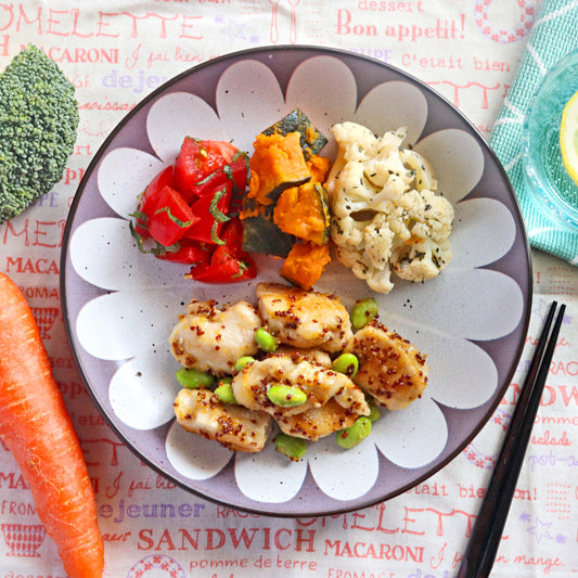 福岡県北九州市小倉北区 花かがみ コクうま!ハニーマスタードチキンhanīmasutādotikinbentō(冷凍)