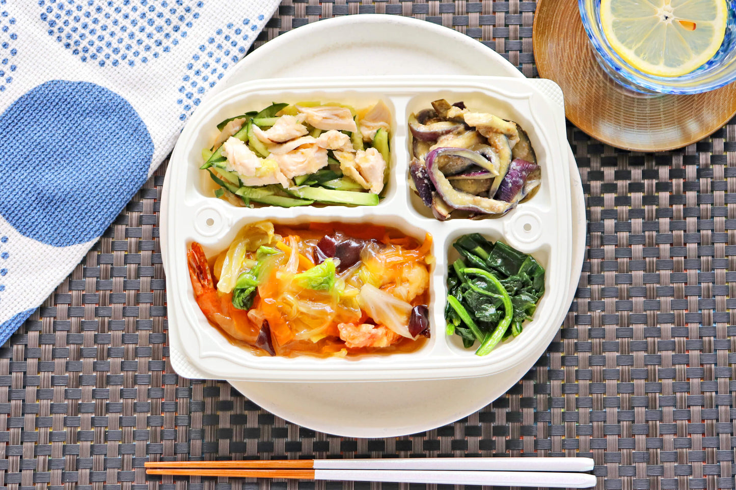 プリっと!海老天野菜あんかけ