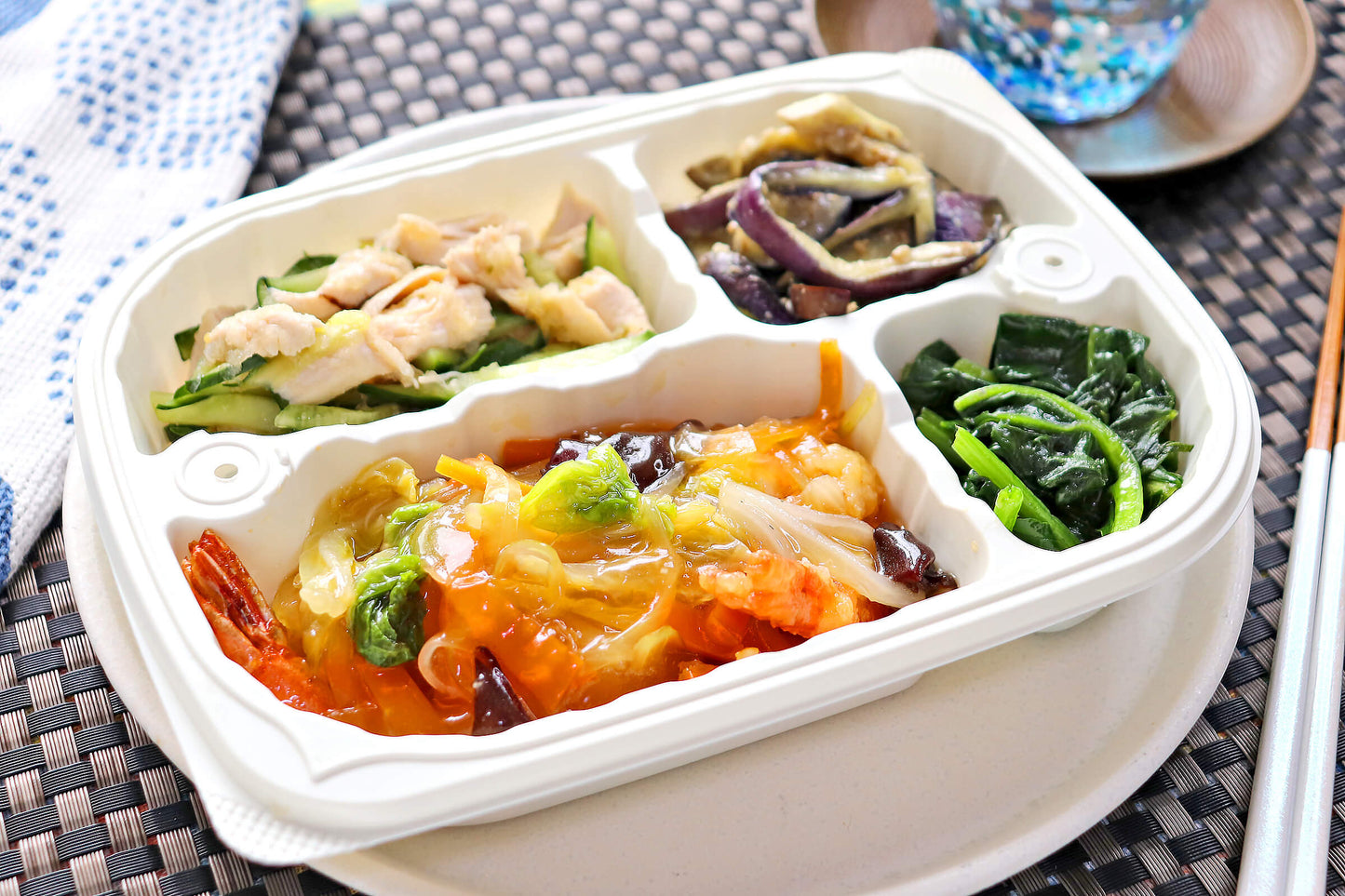 プリっと!海老天野菜あんかけ